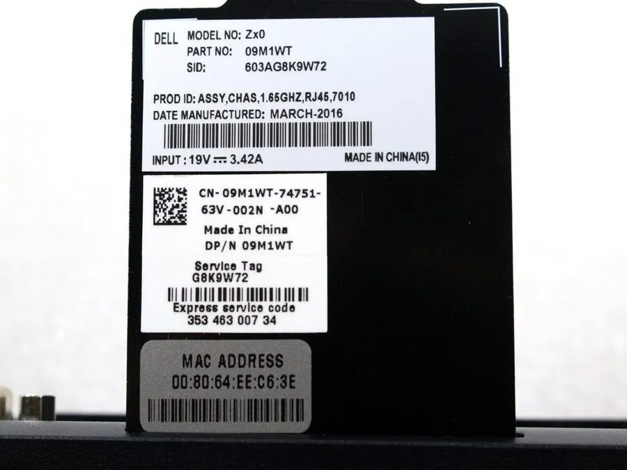 SSD-накопитель Dell Wyse 7010 Thin Client AMD G-T56N 1.65GHz 2GB Ram 2GB SSD WES — фото лота 4