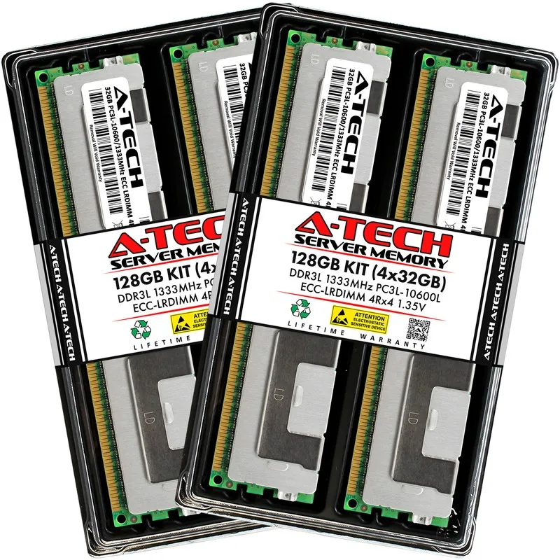 Модуль памяти 192GB (6x32GB) DDR3 PC3L-10600L 4Rx4 ECC Server Memory RAM Dell Po