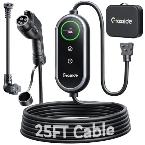 Аккумулятор 2026 Upgraded Level 1&2 Portable EV Charger, 8-16Amp Adjustable Curr