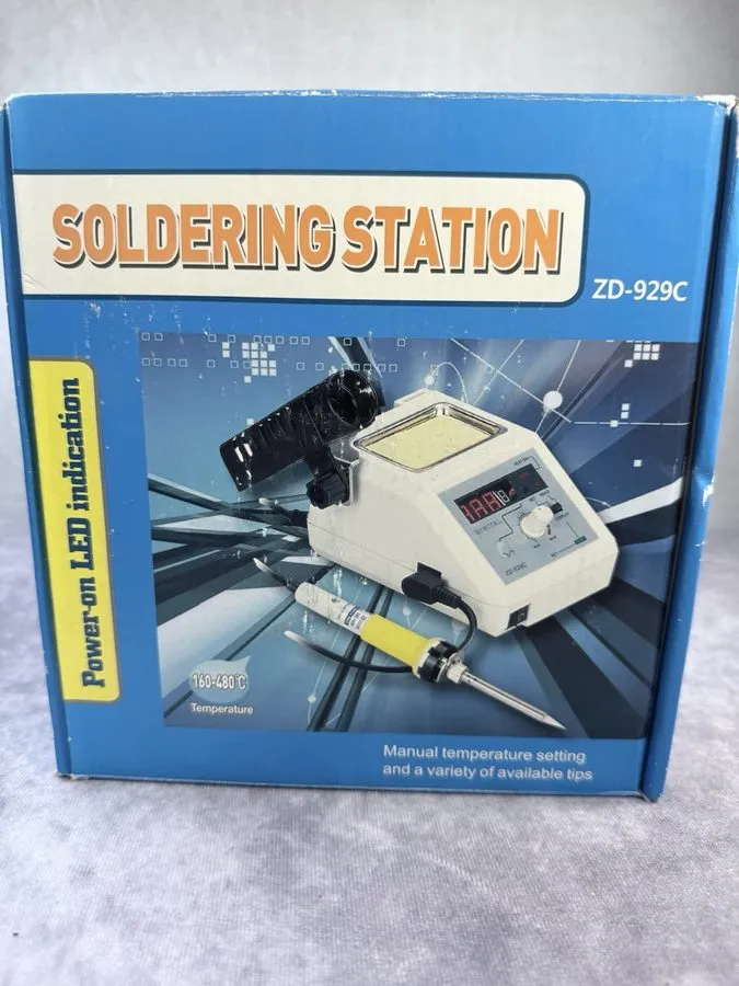 Паяльная станция ZD-929C Digital Soldering Station 48W 160-480°C Temperature Con — фото лота 2