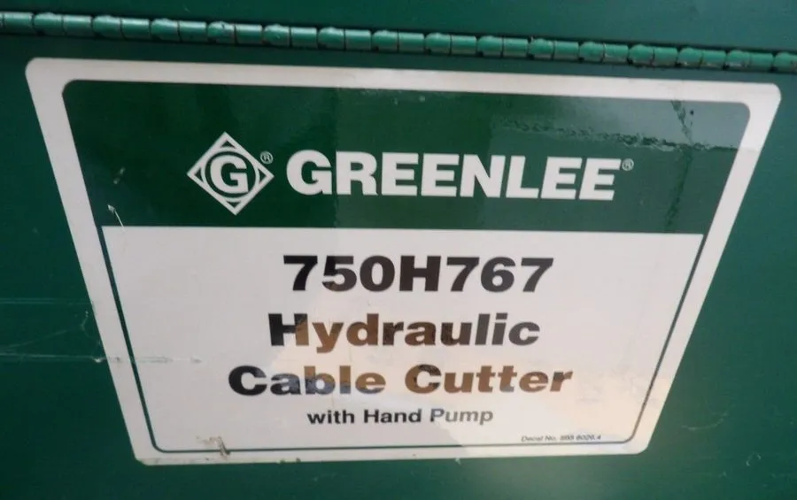 Кабель GREENLEE 750H767 HYDRAULIC CABLE CUTTER + HAND PUMP (746 RAM)