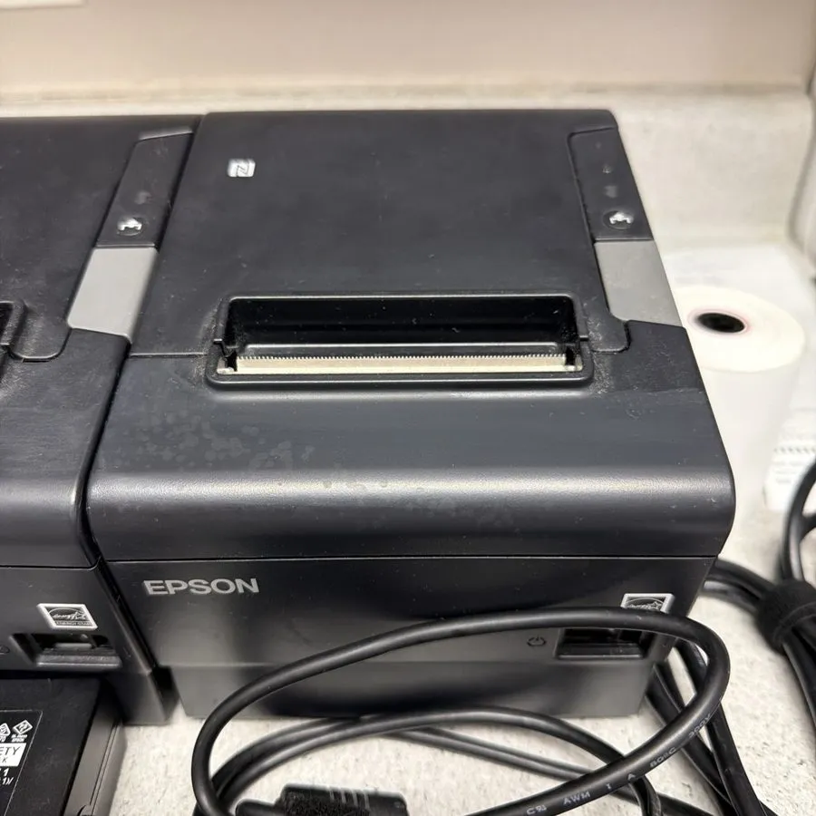 Принтер чеков EPSON TM-T88VI-iHUB M349A Thermal POS Receipt Printer No AC — фото лота 2
