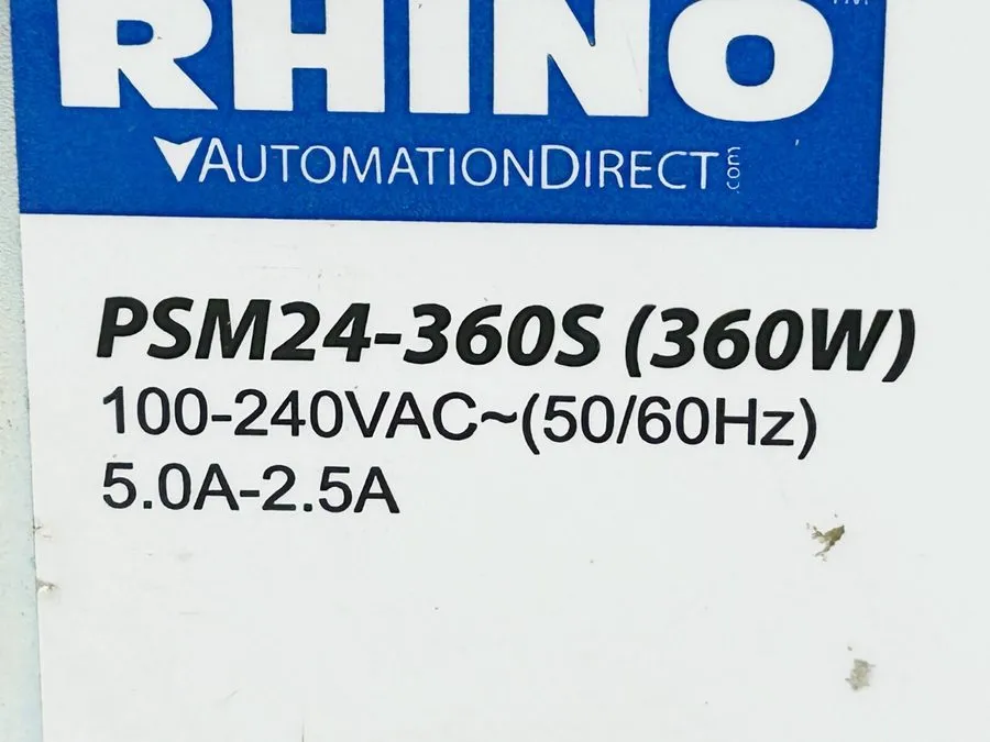 Блок питания Rhino PSM24-360S Power Supply 5A 240VAC 50/60Hz 1 Phase 35MM Din Ra
