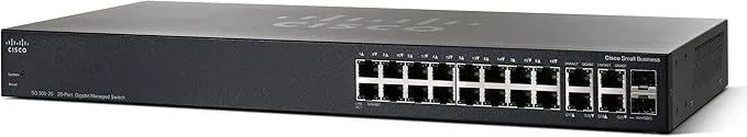 Коммутатор Cisco SG300-20 20-Port Gigabit Managed Ethernet Switch PoE