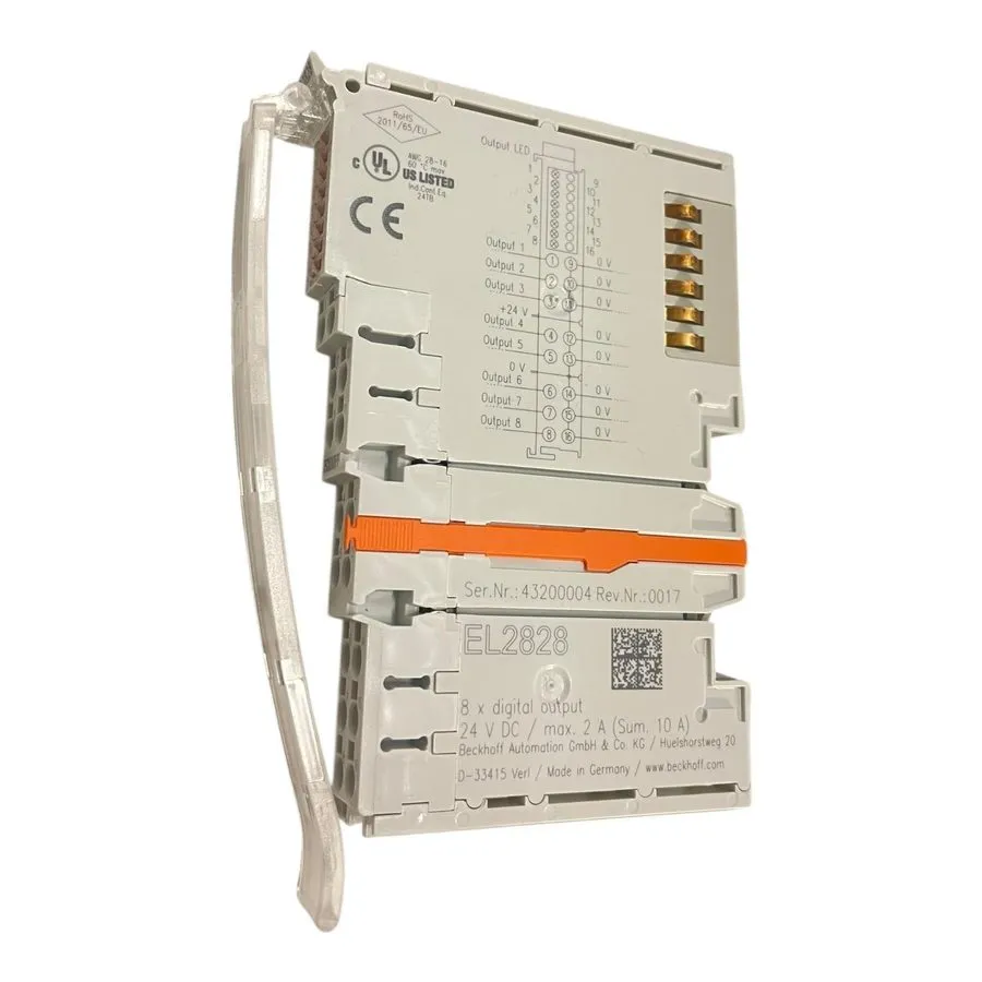Модуль ввода-вывода NSOP Beckhoff EL2828 EtherCAT Terminal 8x Digital Output 24V