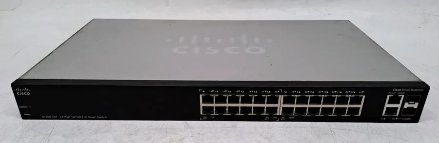 Коммутатор Cisco SF200-24P 24-Port 10/100 PoE Smart Managed Rackmount Switch