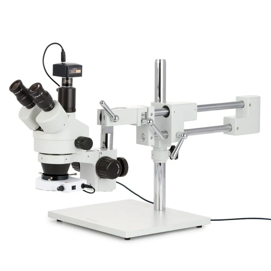 Микроскоп AmScope 7X-45X Trinocular Stereo Microscope with Aluminum 80-LED Ring