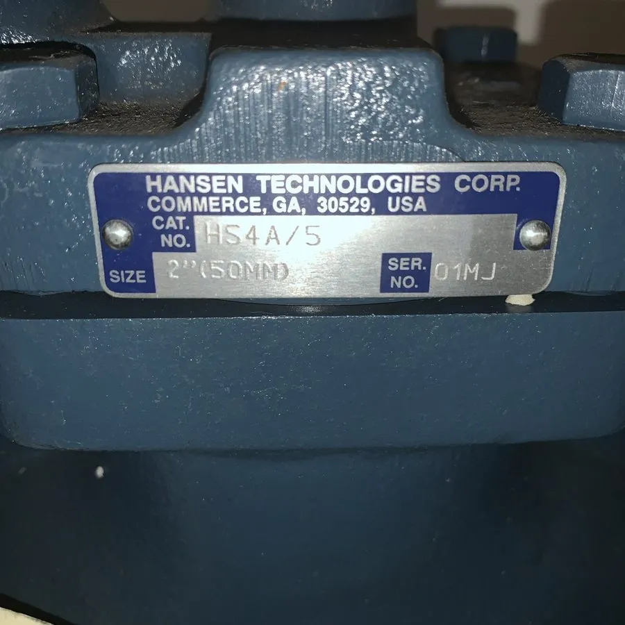 Чиллер HANSEN TECHNOLOGIES HS4A/5 Chiller Valve 2 Inch Industrial Parts — фото лота 1