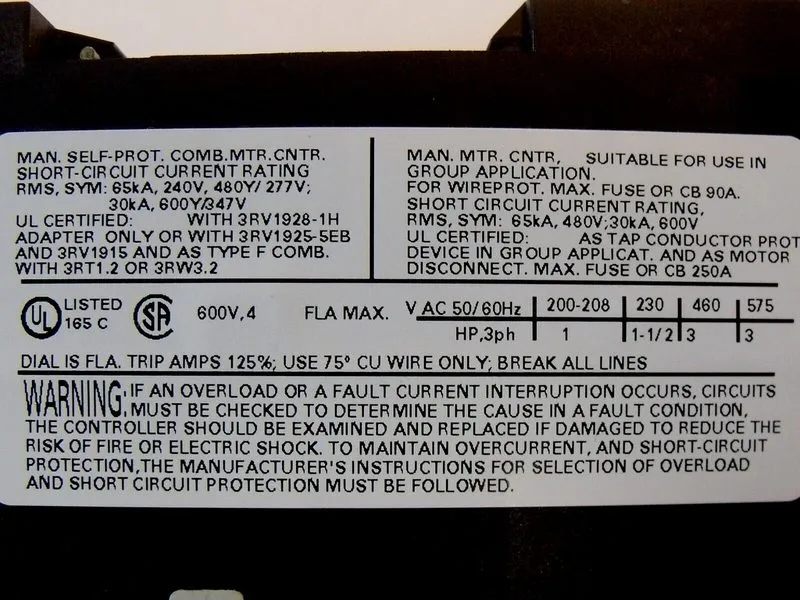 Автоматический выключатель 3RV1021-1EA10 Motor Protection Circuit Breaker 2.8-4A — фото лота 4