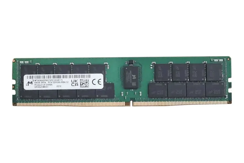 Модуль памяти RAM Micron 64GB 2Rx4 PC4-3200 DDR4 RDIMM 3200MHz MTA36ASF8G72PZ-3G
