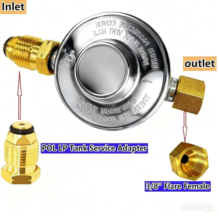 Трубопроводная арматура F276136 Propane Low Pressure Regulator 11" W.C MultiFunc — фото лота 2