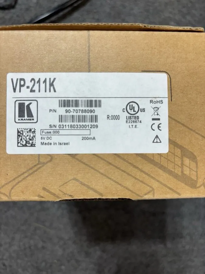 Видеокоммутатор Kramer VP-211 2x1 Computer Graphics Video & Stereo Audio Standby — фото лота 2