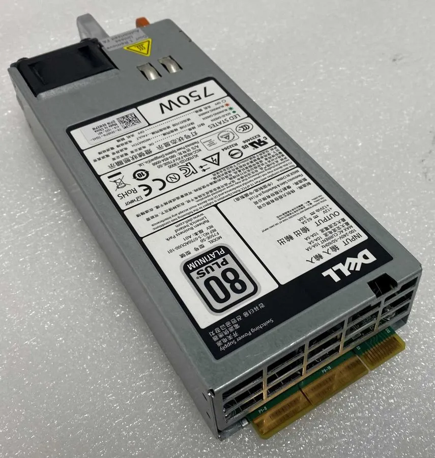 Блок питания Dell 750 W Hot Swap Power Supply PowerEdge R520 R620 R720 06W2PW 6W