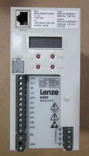 Частотный преобразователь LENZE E84AVBDE3714SX0 13351560 0.37 kW 1.3/1.0 A INVER