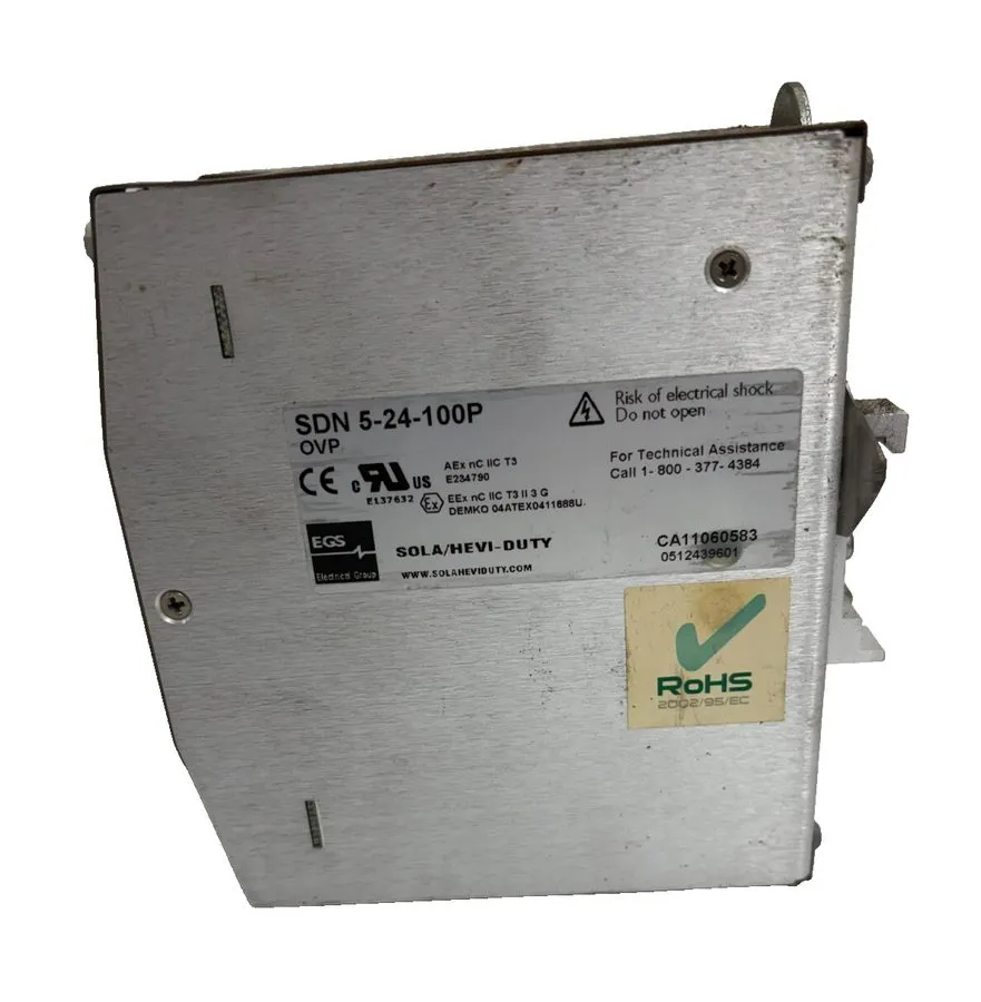 Блок питания Emerson SolaHD SDN 5-24-100P Power Supply 24VDC 5A 120W DIN Rail Mo