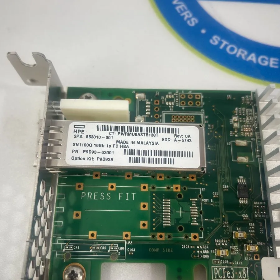 Контроллер HP 853011-001 P9D94A SN1100Q QLE2692 16GB Dual Port FC HBA