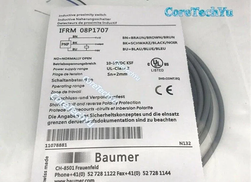 Датчик приближения BAUMER IFRM 08P1707 Inductive Proximity Switch Sensor