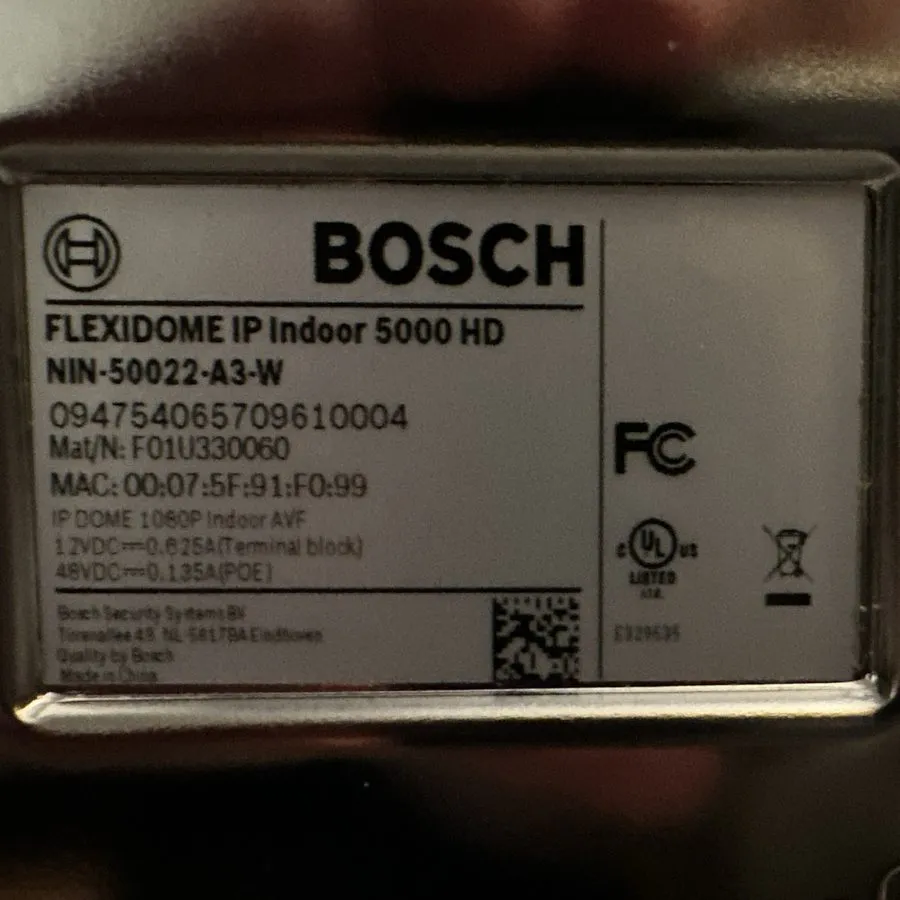 Камера Bosch NIN-50022-A3-W Flexidome IP Indoor 5000 HD Dome Camera 1080p — фото лота 2