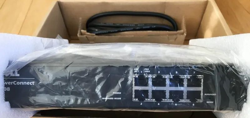 Коммутатор Dell PowerConnect 2708 8-Port Gigabit Ethernet Network Switch w/Power