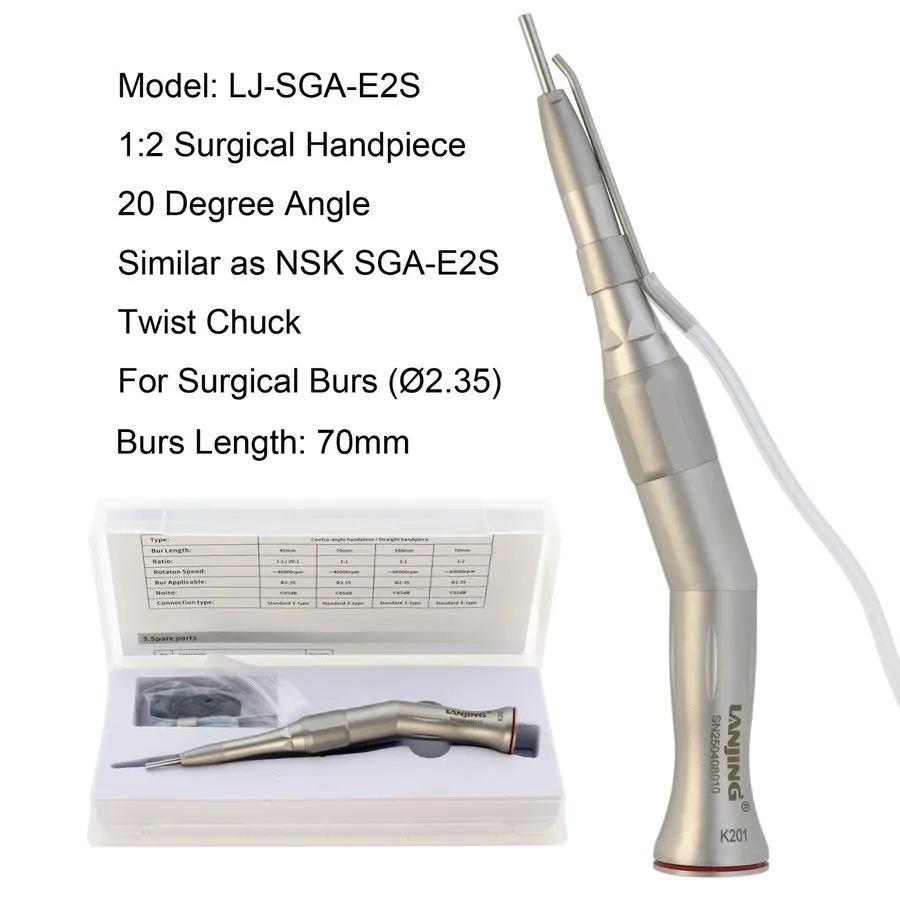 Стоматологический наконечник 1:2 Dental Handpiece Straight Surgical Attachment 2