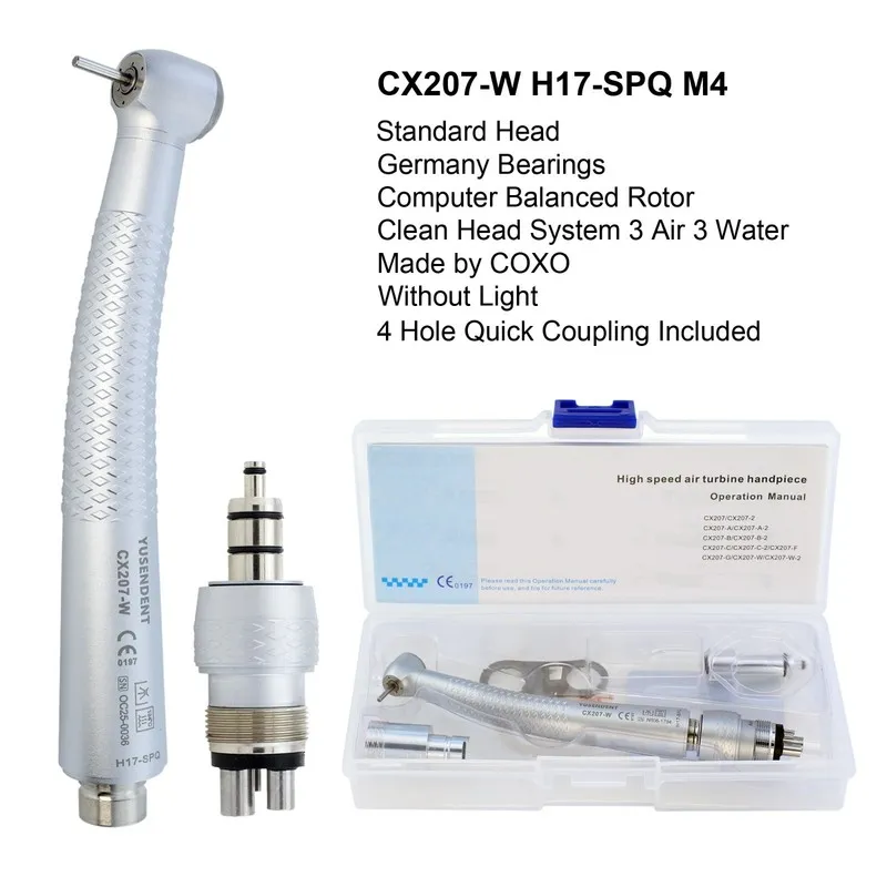 Стоматологический наконечник COXO Dental Handpiece High Speed 4 Hole Midwest CX2