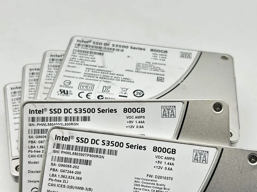 Intel DC S3500 800GB and S3510 80GB Enterprise SATA SSD