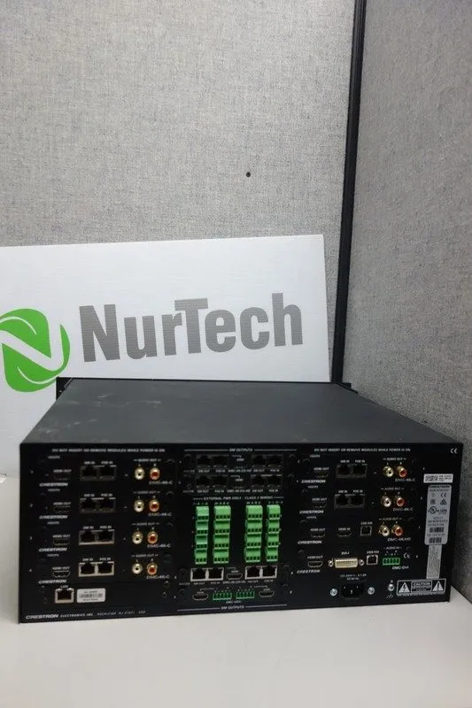 Видеокоммутатор Crestron DM-MD8X8-RPS 8x8 Media Switcher w/ 4K DSP & Fiber Cards