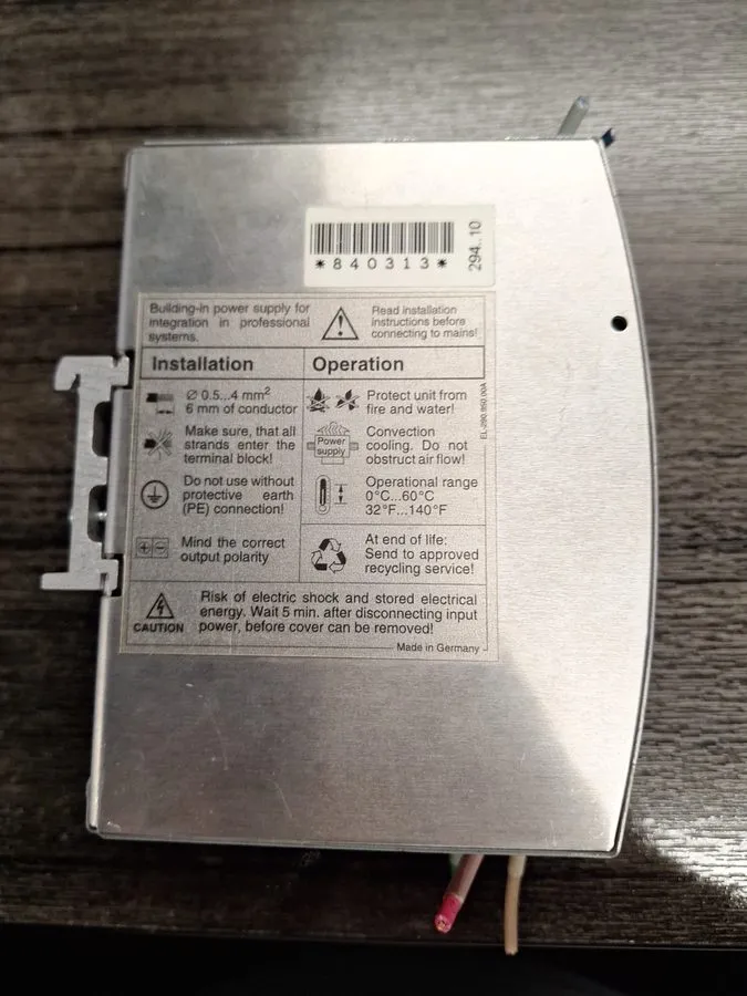 Блок питания Sola SDN5-24-100 Din Rail Power Supply, 115/230V Input, 24v DC 5A O — фото лота 2
