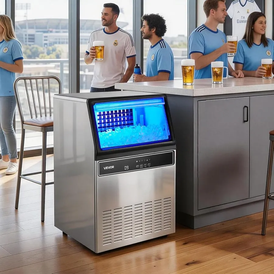 Льдогенератор Efficiency Commercial Ice Maker Machine 120lbs/24H ETL Certified, 