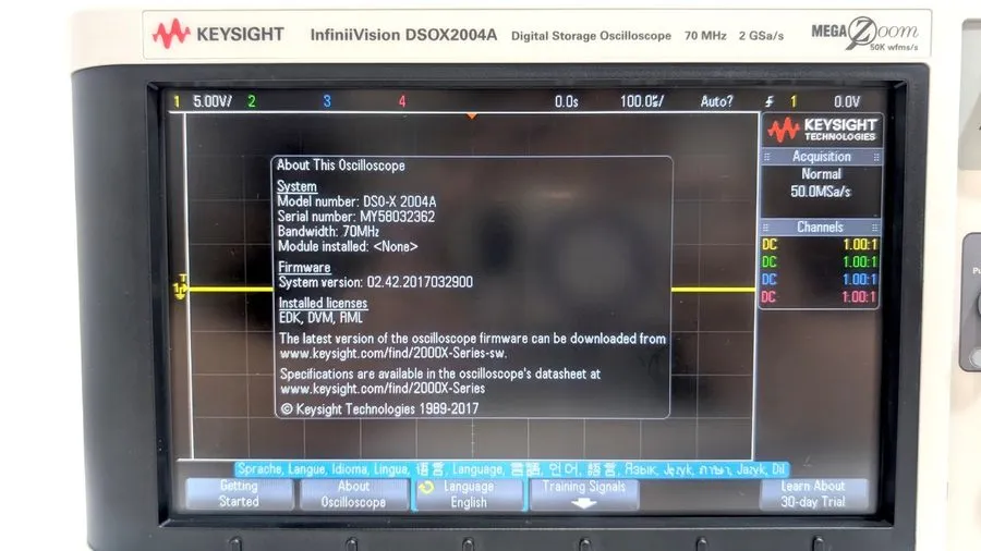 Осциллограф DSOX2004A InfiniiVision Essential Benchtop Oscilloscope Keysight (AT