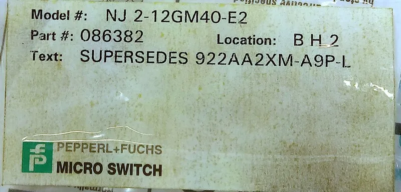 Датчик приближения Pepperl + Fuchs 2mm Range 60VDC NO PNP 3-Wire Proximity Senso