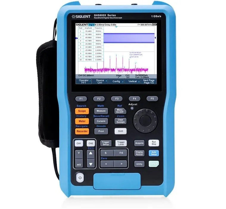 Осциллограф Siglent SHS820X Digital Handheld Oscilloscope 200MHz 500MSa/s 2 Chan