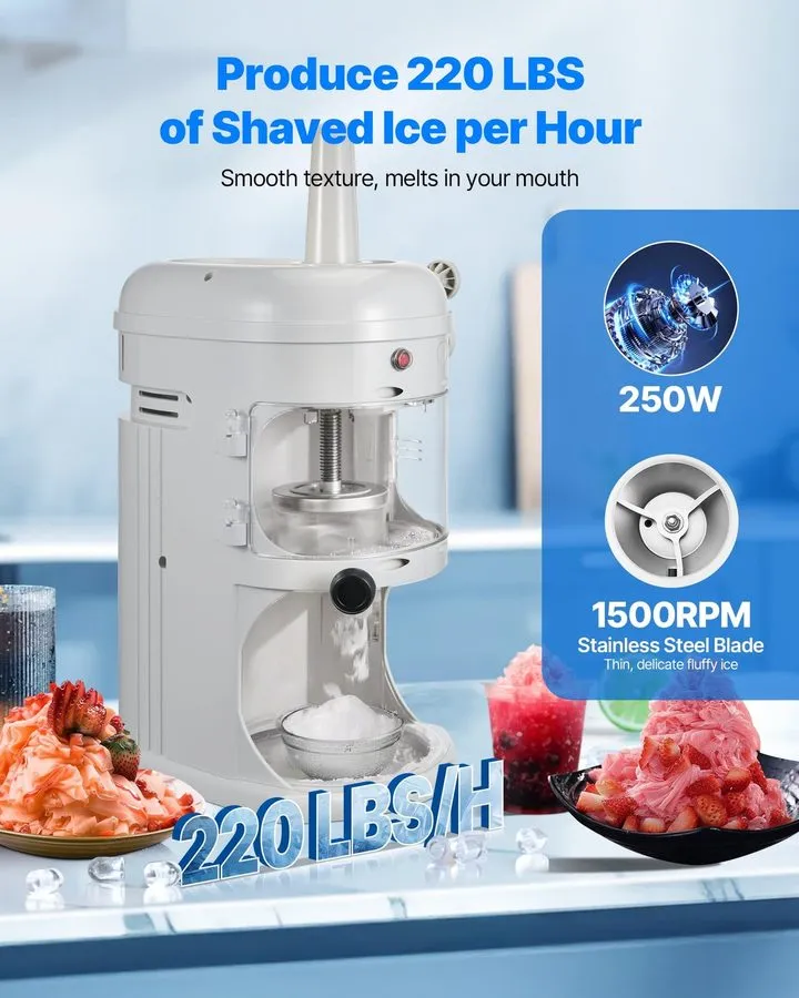 Оборудование для общепита Commercial Electric Ice Shaver Crusher, 220LBS/Hour Fl — фото лота 1