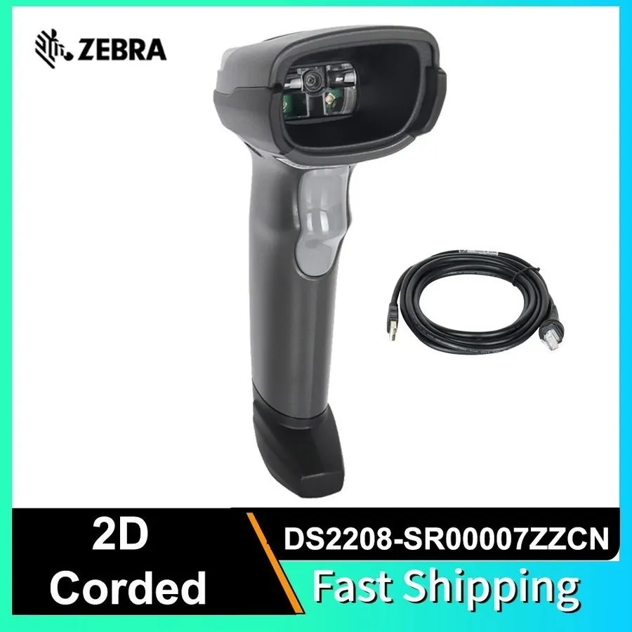 Сканер штрих-кода Zebra DS2208-SR00007ZZCN 1D/2D USB Corded Handheld Barcode Sca