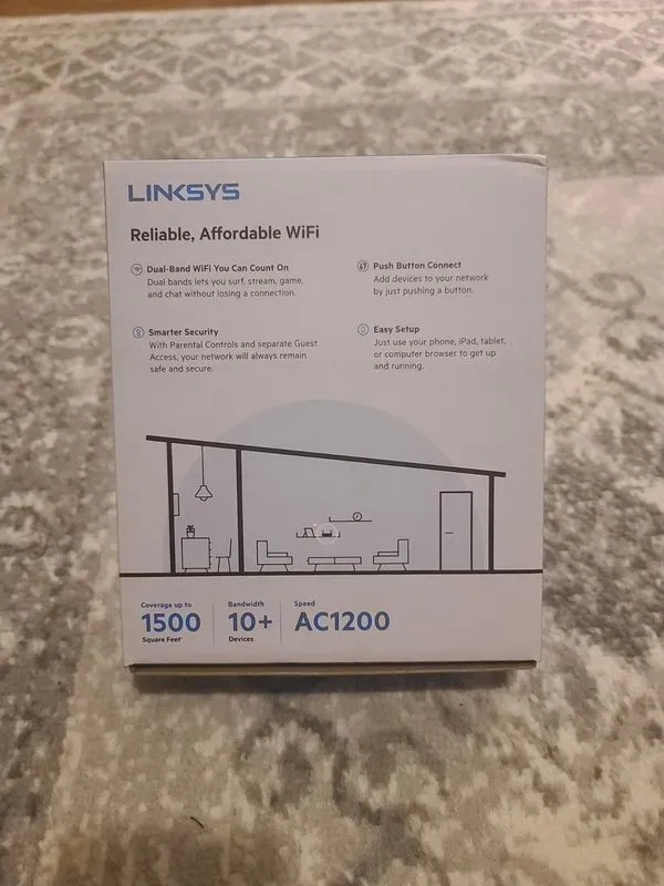 Маршрутизатор Linksys AC1200 Dual-Band WiFi 5 Router Model E5600 — фото лота 2