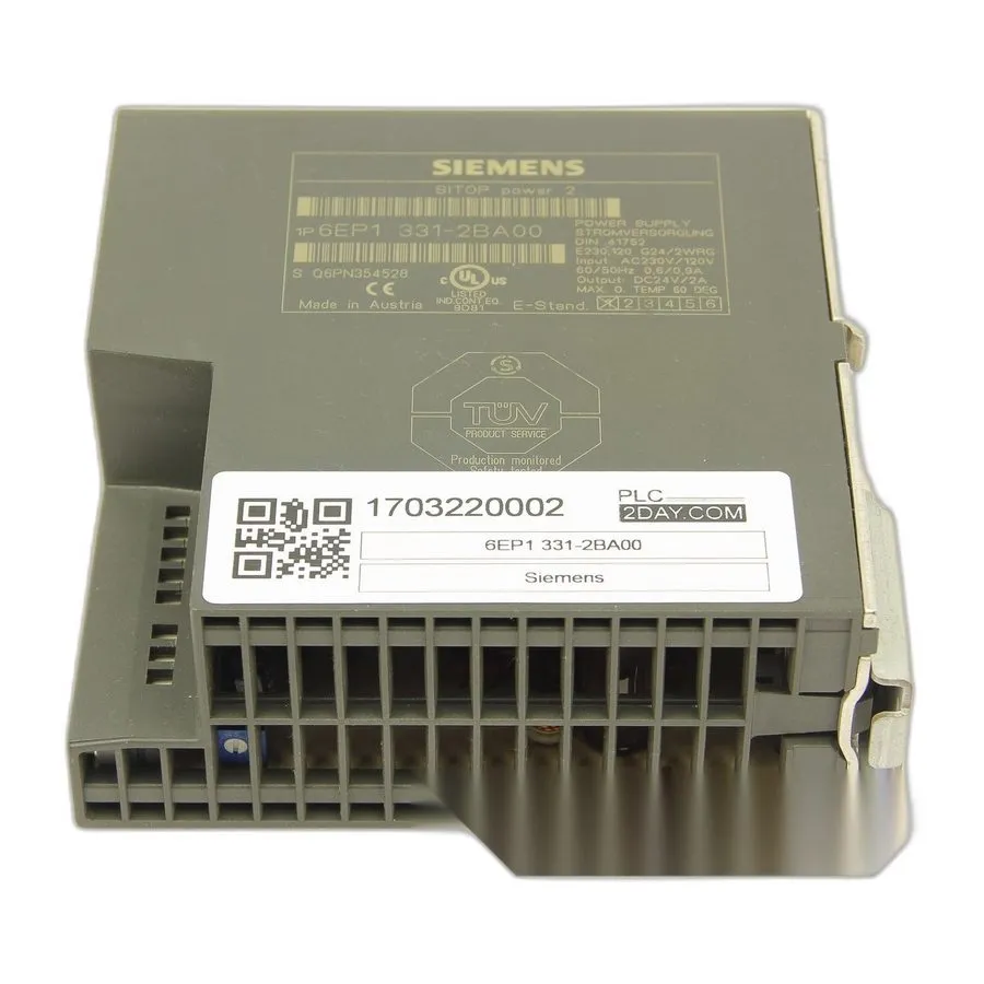 Блок питания Siemens 6EP1 331-2BA00 Sitop Power 2 Power Supply Din Rail 24VDC 2A