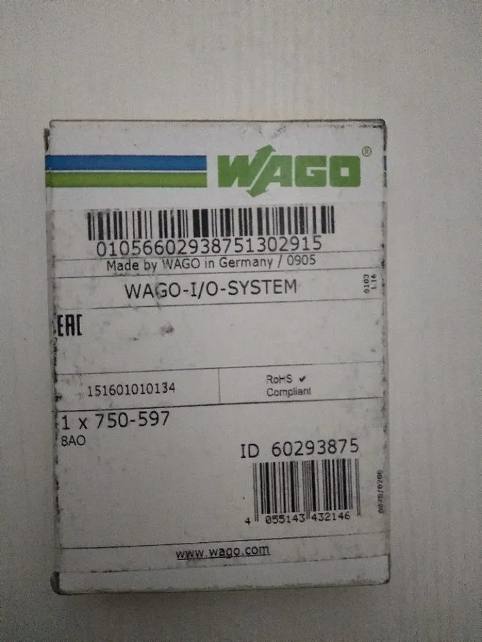 Контроллер WAGO 750-597 controller module