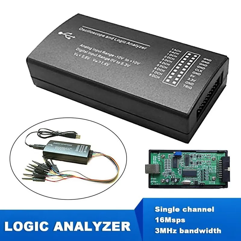 Осциллограф LHT00SU1 Logic Analyzer Virtual Oscilloscope I2C IIC SPI CAN Uart 2 