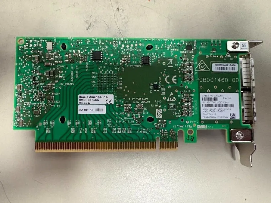 Плата HPE Mellanox CX556A Dual-Port 100GbE PCIe x16 H/P Network Card P/N: 878579 — фото лота 2