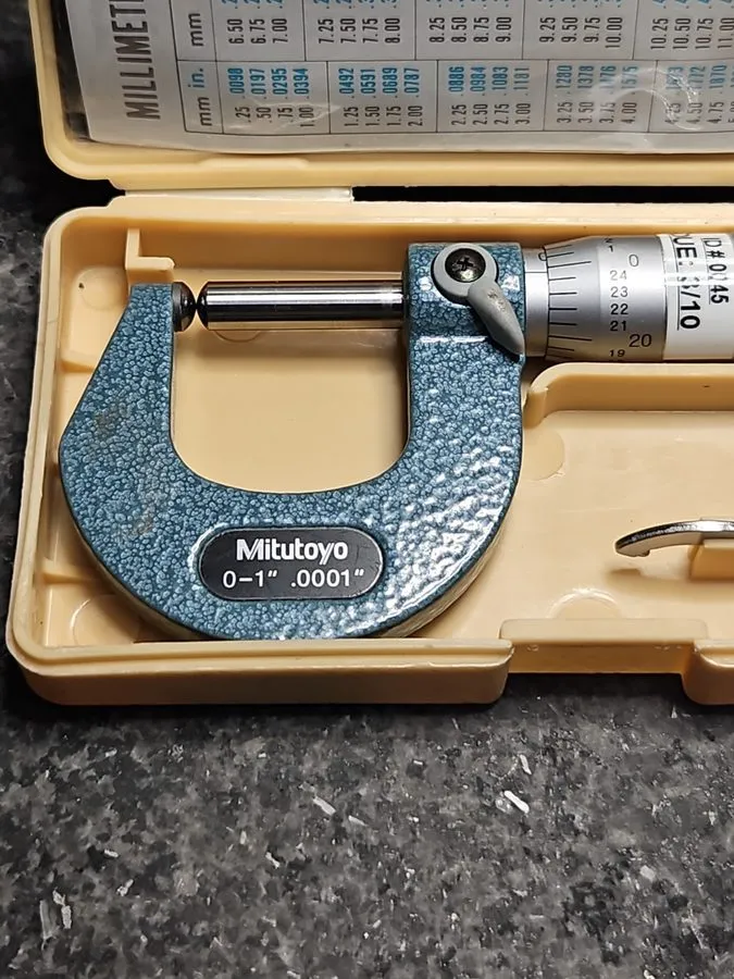 Микрометр Mitutoyo 115-253 Scherical Anvil/Spindle Micrometer, 0- In — фото лота 1