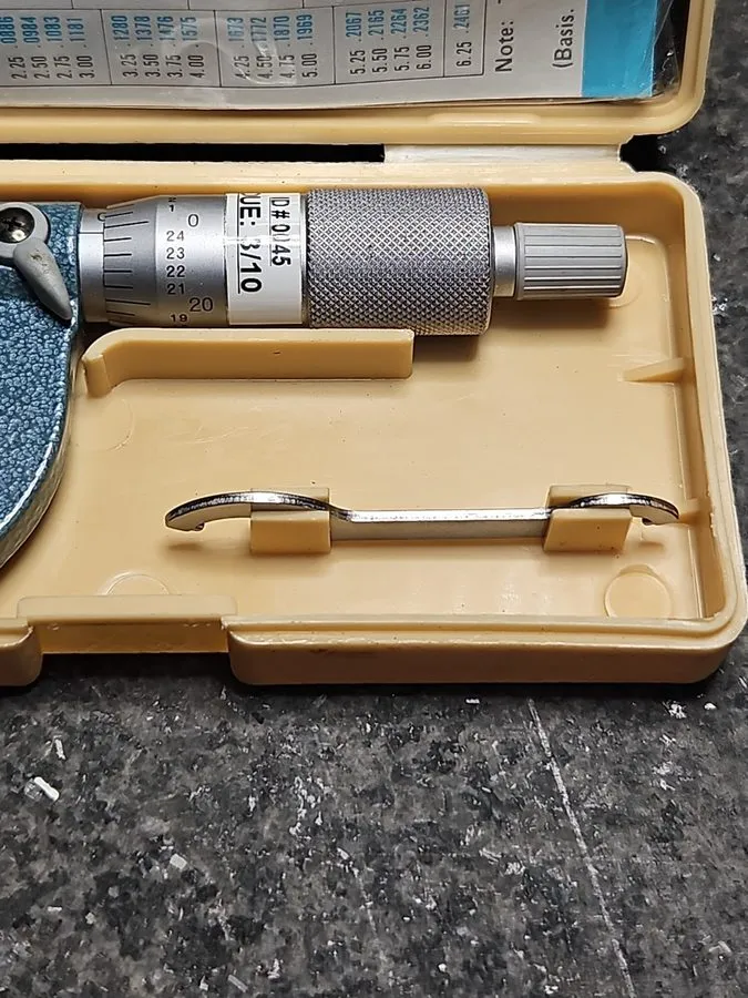 Микрометр Mitutoyo 115-253 Scherical Anvil/Spindle Micrometer, 0- In — фото лота 2