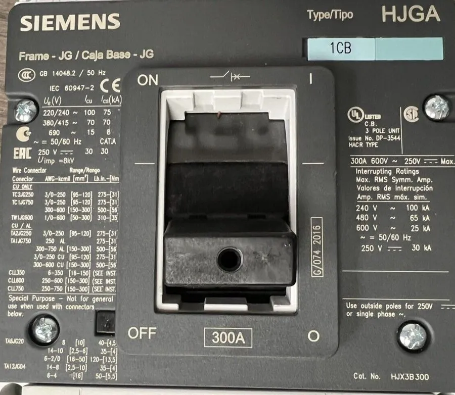 Автоматический выключатель Siemens NJGA NJX3G400 3VL4140-3RR30-0AA0 400 amp 600v