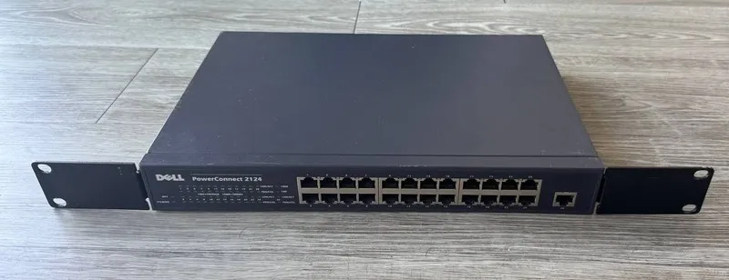 Коммутатор Dell PowerConnect 2124 24-Port Ethernet Network Switch Dell P/N — фото лота 1