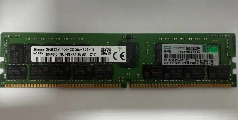 Модуль памяти SK hynix 32GB DDR4-3200 ECC RDIMM 2Rx4 PC4-25600 RAM HMA84GR7DJR4N — фото лота 1