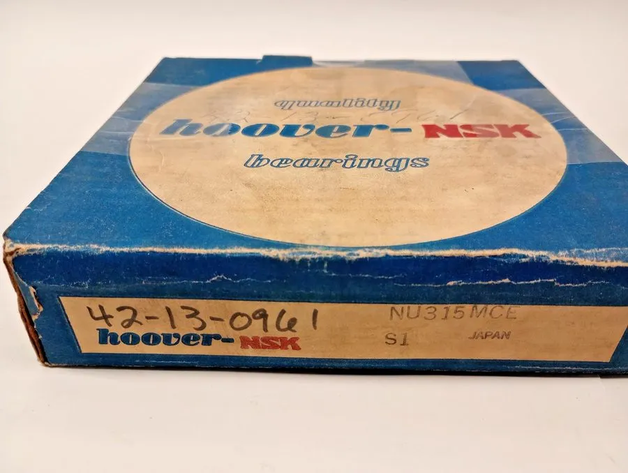 Подшипник NSK NU315MCE Cylindrical Roller Bearing with brass cage 75 ID x 160 OD — фото лота 1