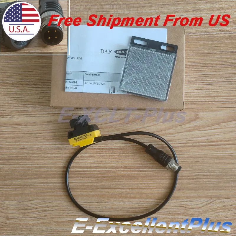 Фотоэлектрический датчик Banner QS18VN6LPQ5 Photoelectric Sensor 10-30 VDC
