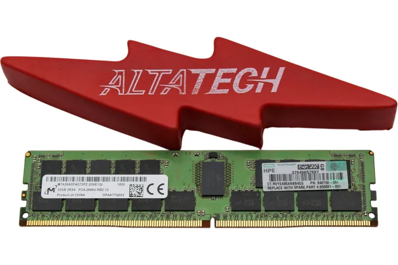 Модуль памяти 850881-001 HP Compatible 32GB PC4-21300 DDR4-2666Mhz 2Rx4 1.2v ECC — фото лота 1