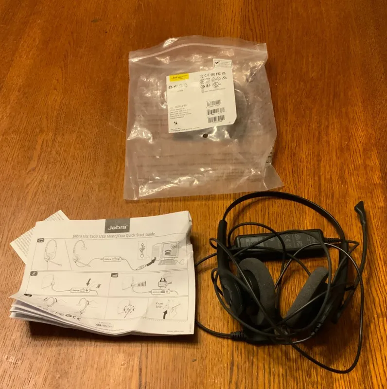 VoIP-шлюз JABRA Biz 1500 USB Mono Corded Headset Model HSC024 Black 1553-0159