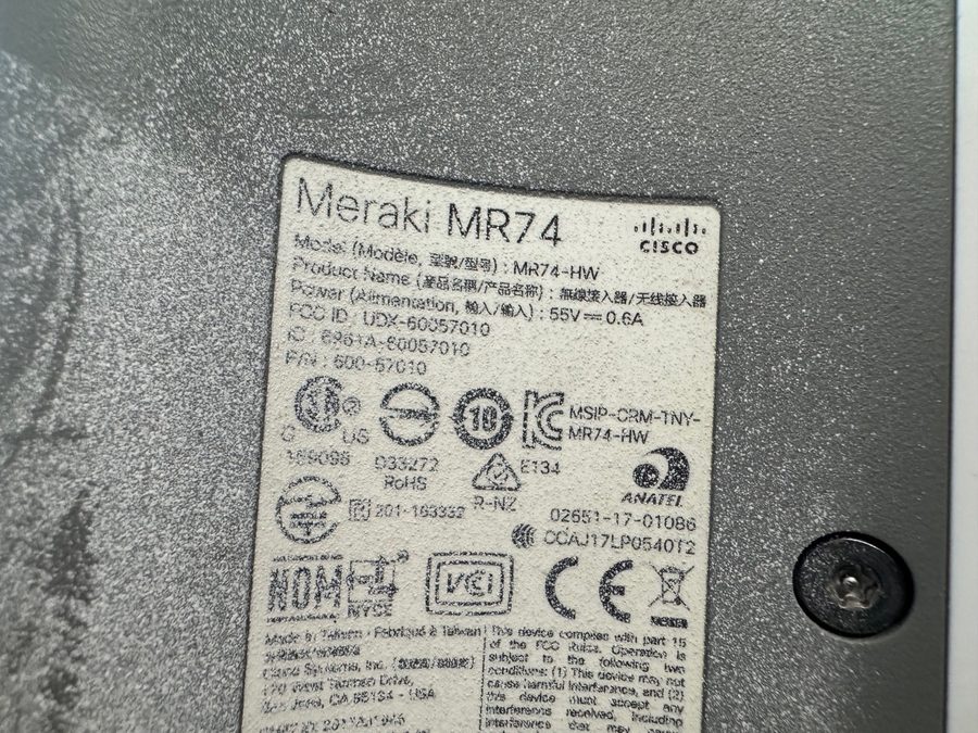 Точка доступа Wi-Fi Cisco Meraki MR74-HW MR74 Cloud Managed 802.11ac Access Poin