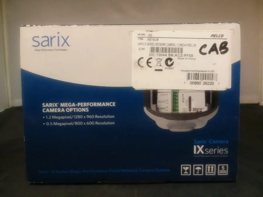 Камера Pelco Sarix IXE10LW, Sarix Camera IX series Mega-Performance Camera NO LE